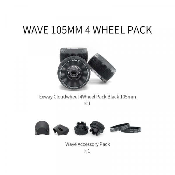Exway Wave Riot Cloudwheel Combo Pack 105mm