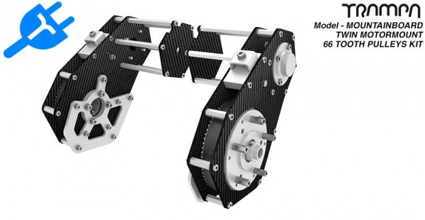 Trampa Mountainboard Twin Motor mount without Motor