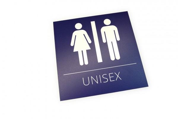 UNISEX Toiletten Schild